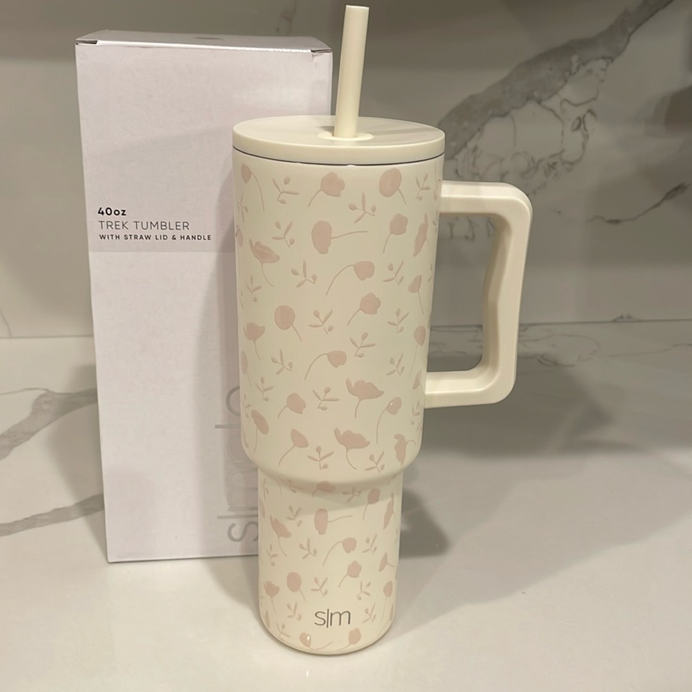 Simple Modern - WHIMSICAL FLORAL 40oz Trek Tumbler - Rare Limited Edition - NWT!